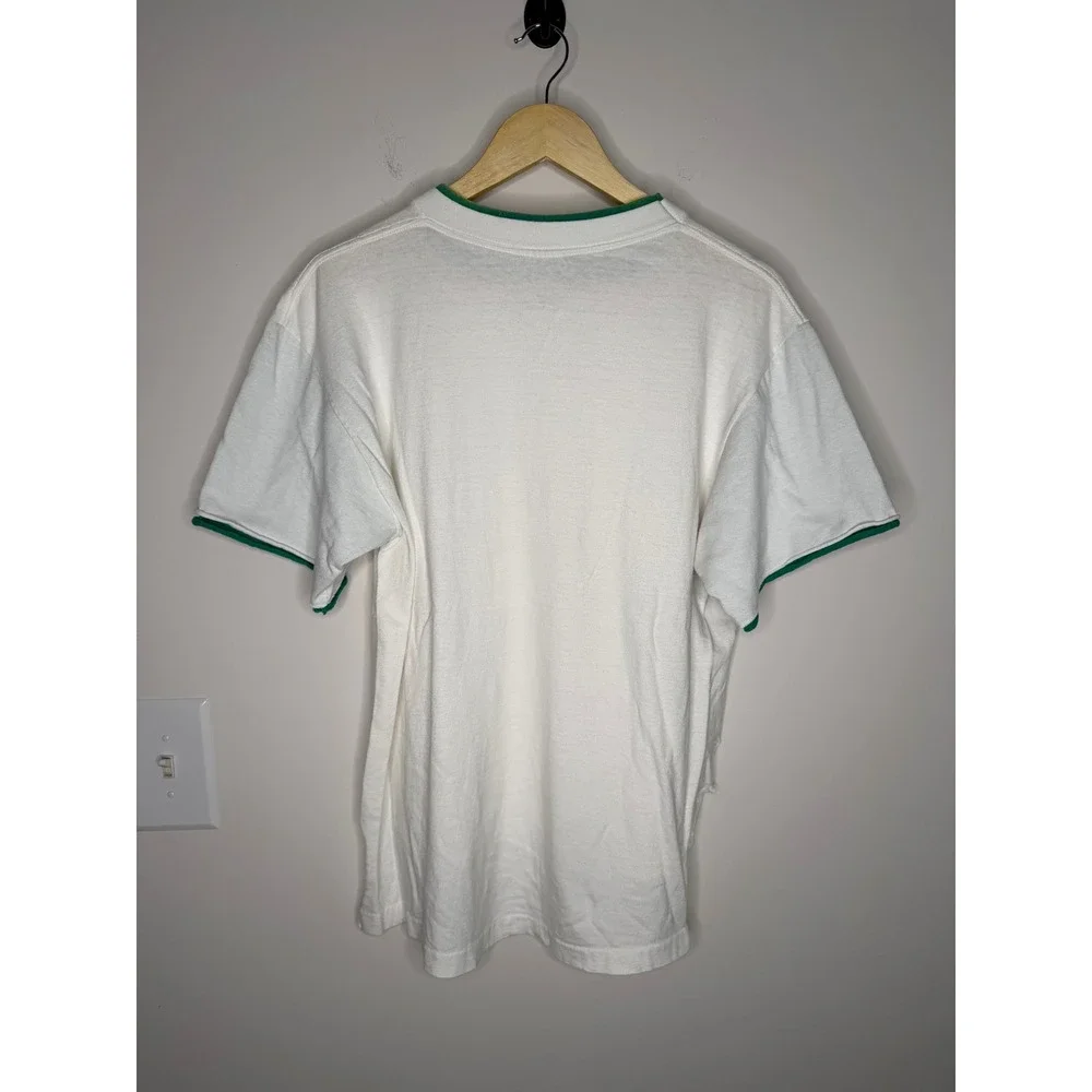 Vintage Salem Cigarettes T Shirt Mens Large White Green Shake It Up Ringer Tee